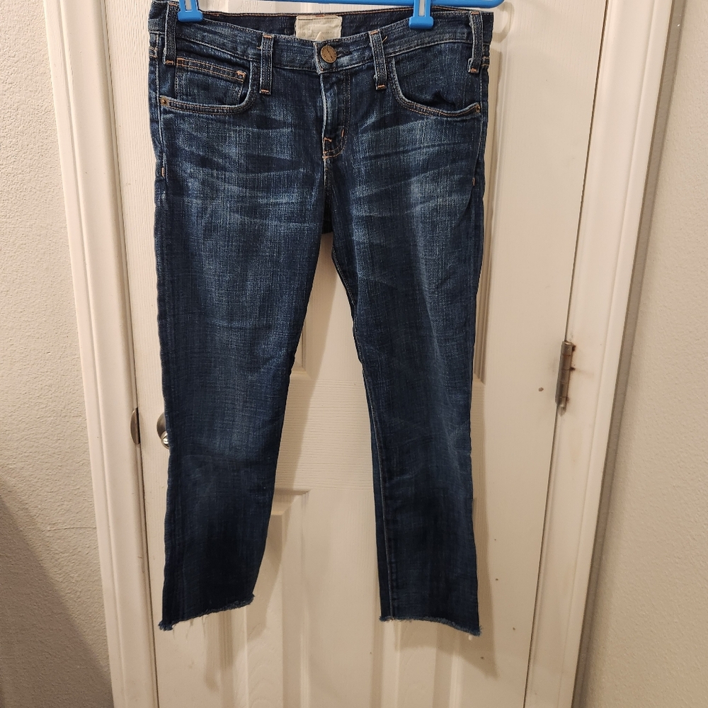 CURRENT ELLIOTT The Roller Pacific Blue 1950's Hoodlum Jeans Women's Siz…